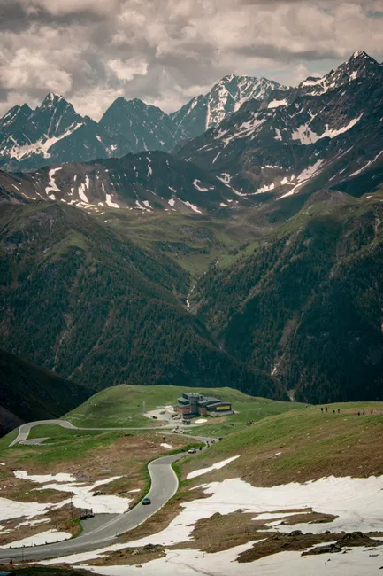 Detail Motorrad Tour Auf Passstraße Alpen Kurven Number 4