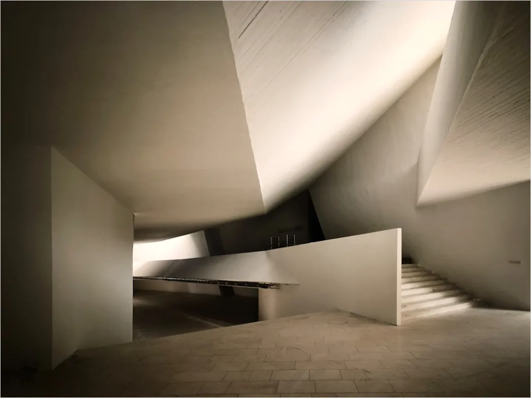 Museum Treppenhaus Architektur Symmetrische Perspektive Foto 2e15