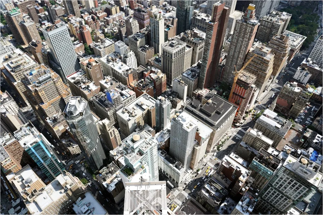 Detail Panorama Von Oben Aussichtsplattform Cityscape Number 2