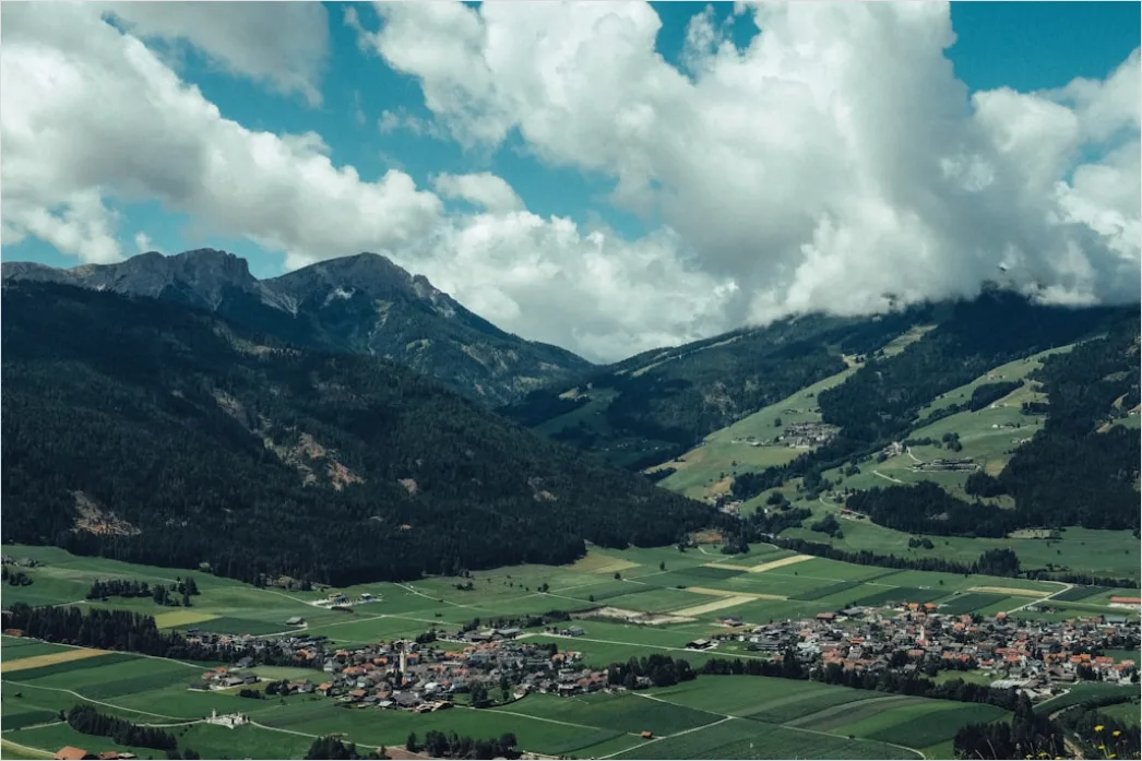 Detail Paragliding über Alpen Panorama Von Oben Number 3
