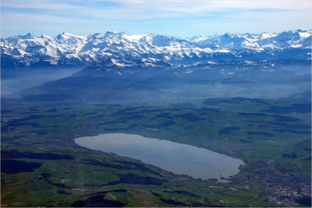 Detail Paragliding über Alpen Panorama Von Oben Number 6