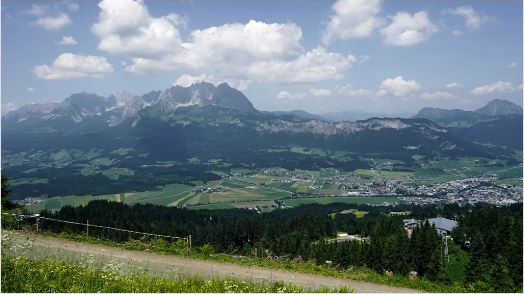 Detail Paragliding über Alpen Panorama Von Oben Number 7