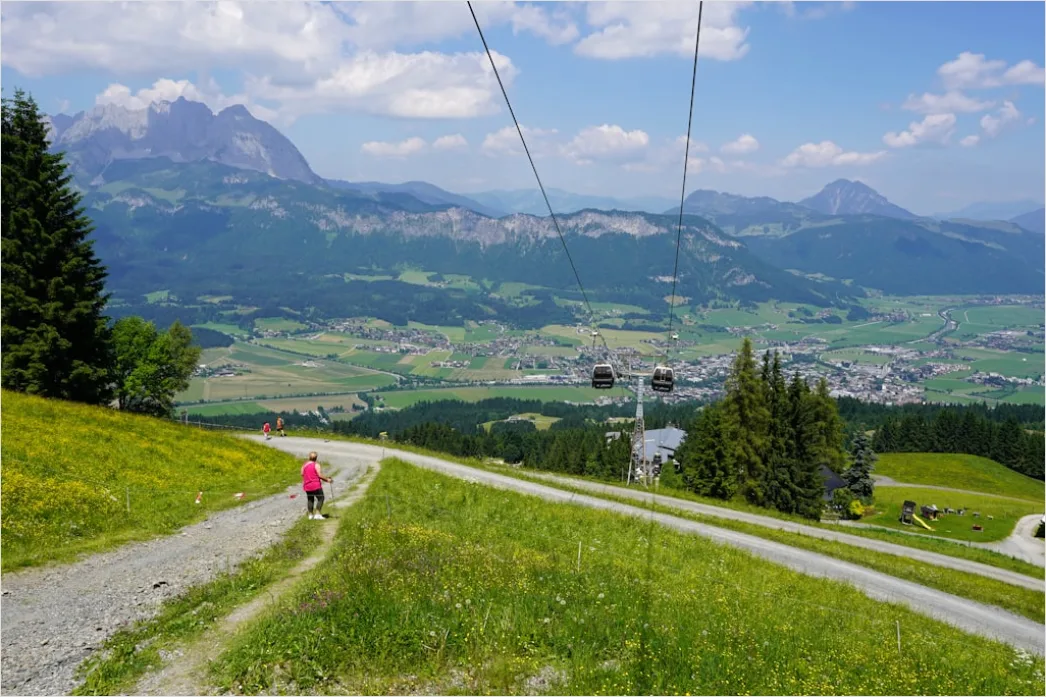 Detail Paragliding über Alpen Panorama Von Oben Number 9