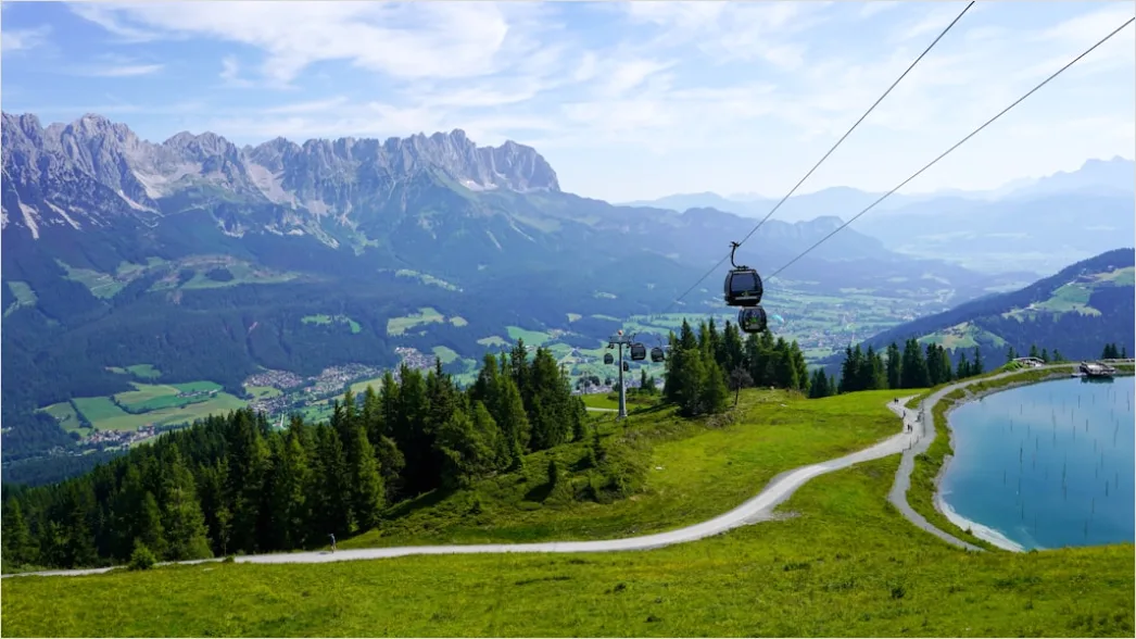 Detail Paragliding über Alpen Panorama Von Oben Number 10
