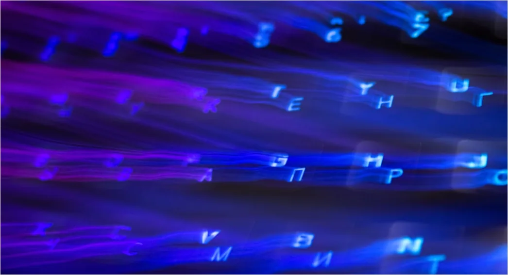 Detail Quantencomputer Konzept Abstrakt Leuchtende Qubits Bild Number 12