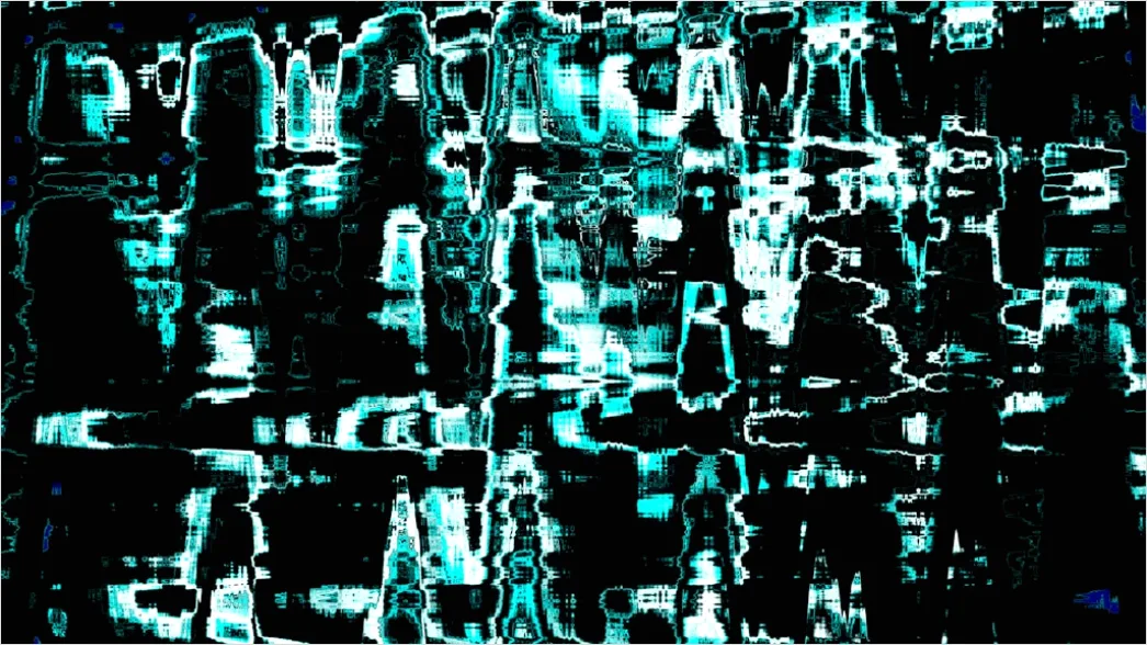 Detail Quantencomputer Konzept Abstrakt Leuchtende Qubits Bild Number 7