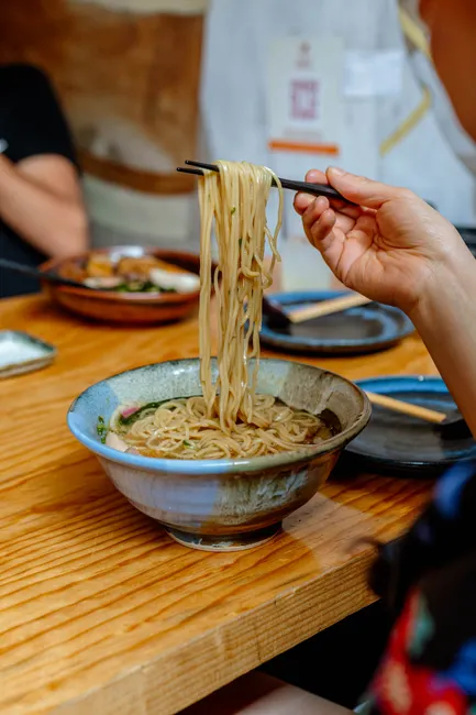 Detail Ramen Schüssel Dampf In Tokio Restaurant Number 20