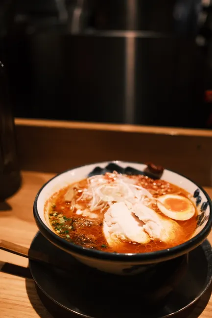 Detail Ramen Schüssel Dampf In Tokio Restaurant Number 7