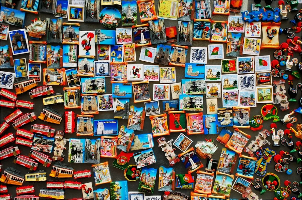 Detail Reise Souvenir Magnete Tickets Und Muscheln Flat Lay Number 10