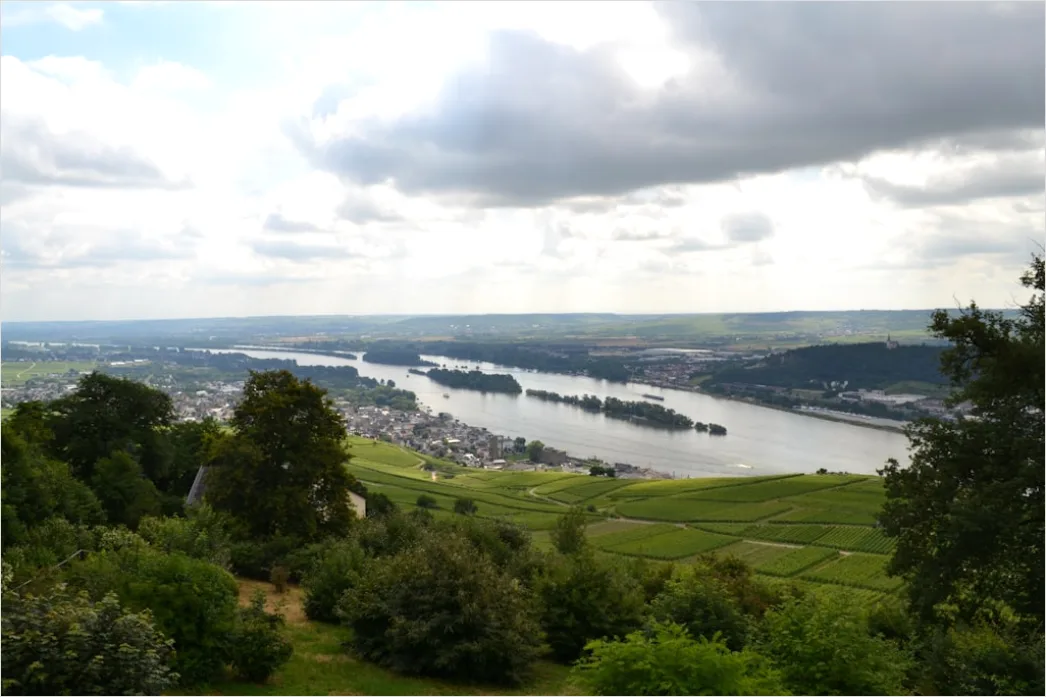 Detail Rheinsteig Wanderweg über Dem Rhein Panorama Number 2