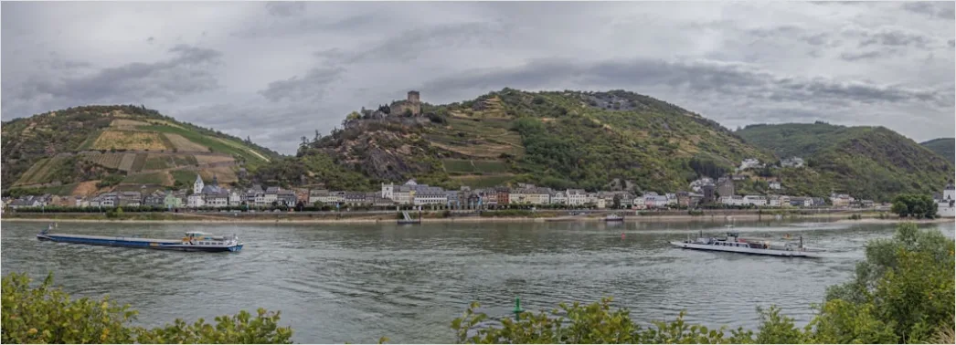 Detail Rheinsteig Wanderweg über Dem Rhein Panorama Number 14