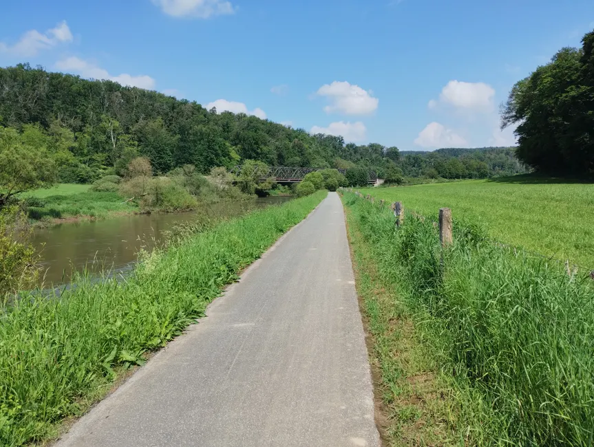 Detail Ruhrtal Radweg Entlang Fluss Landschaft Number 2
