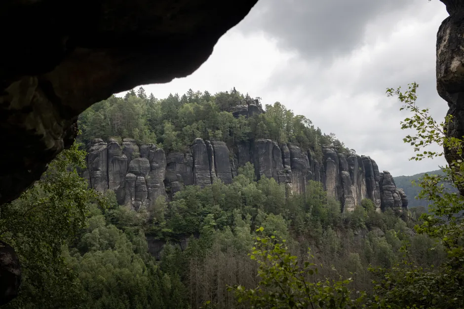 Detail Sächsische Schweiz Elbsandsteinfelsen Aussichtspunkt Number 15