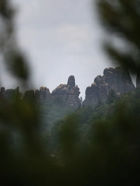 Detail Sächsische Schweiz Elbsandsteinfelsen Aussichtspunkt Number 9