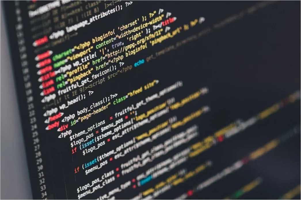 Smart Contract Konzept Code Auf Monitor Foto