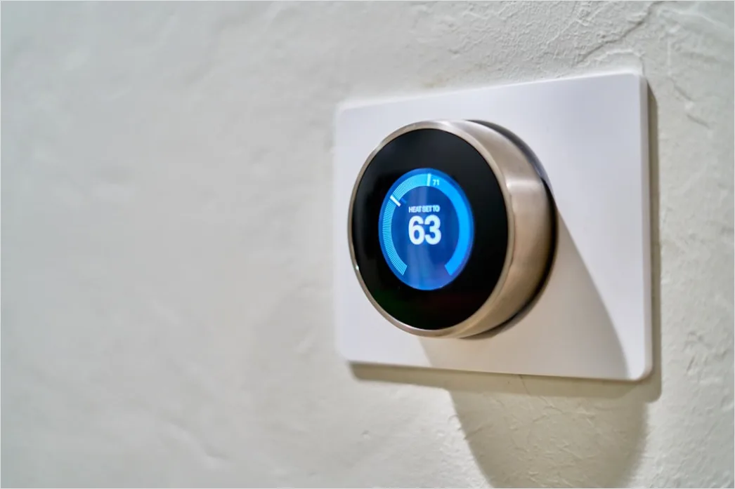Smarter Thermostat An Der Wand Foto Modernes Haus 7583