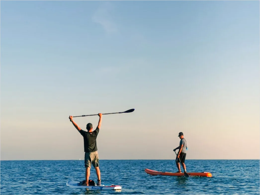 Stand Up Paddling Auf See Sommer Sport B03e