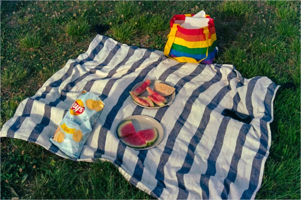 Strand Picknick Decke Und Snacks Flat Lay Fcc4