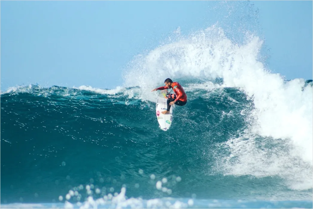 Surfen Am Atlantik Welle Action Shot 8f59