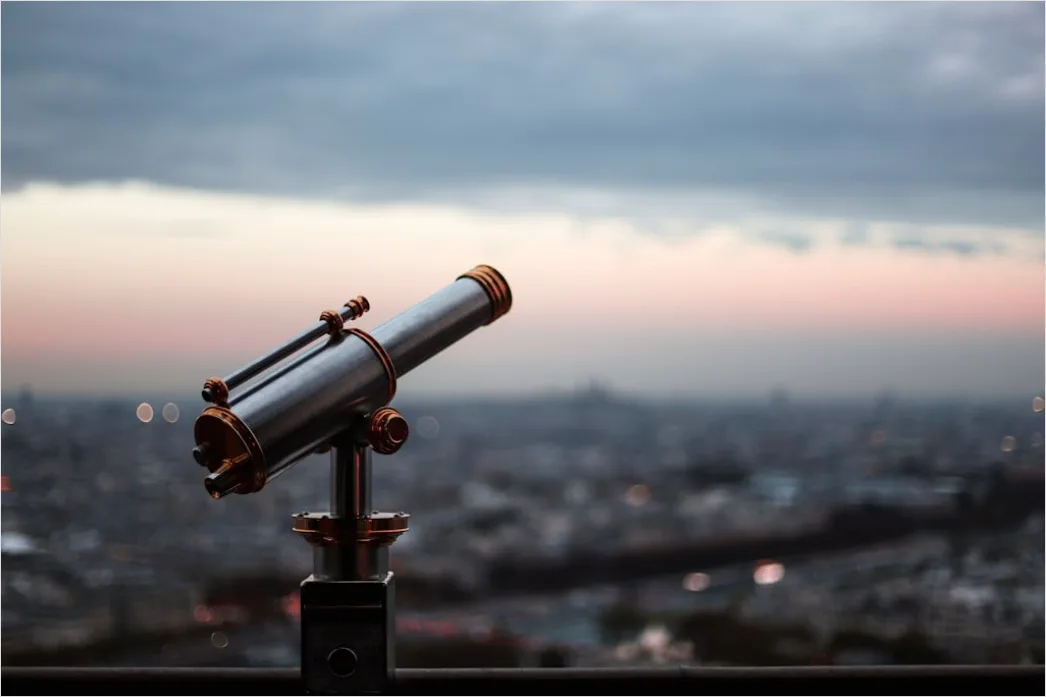 Teleskop Unter Sternenhimmel Milchstrasse Foto