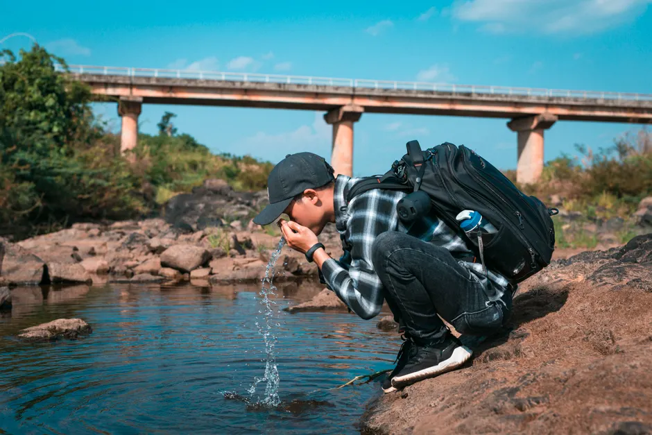 Trinkblase Hydration Pack Rucksack Detail Ffb2