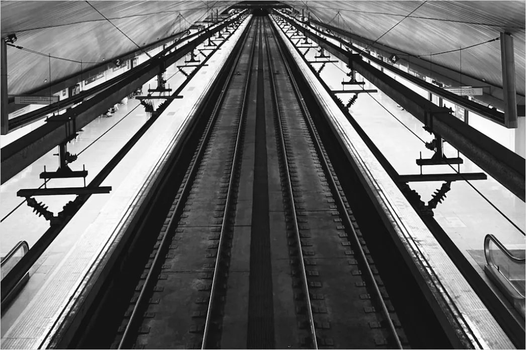 Detail U Bahn Station Architektur Symmetrische Perspektive Number 20