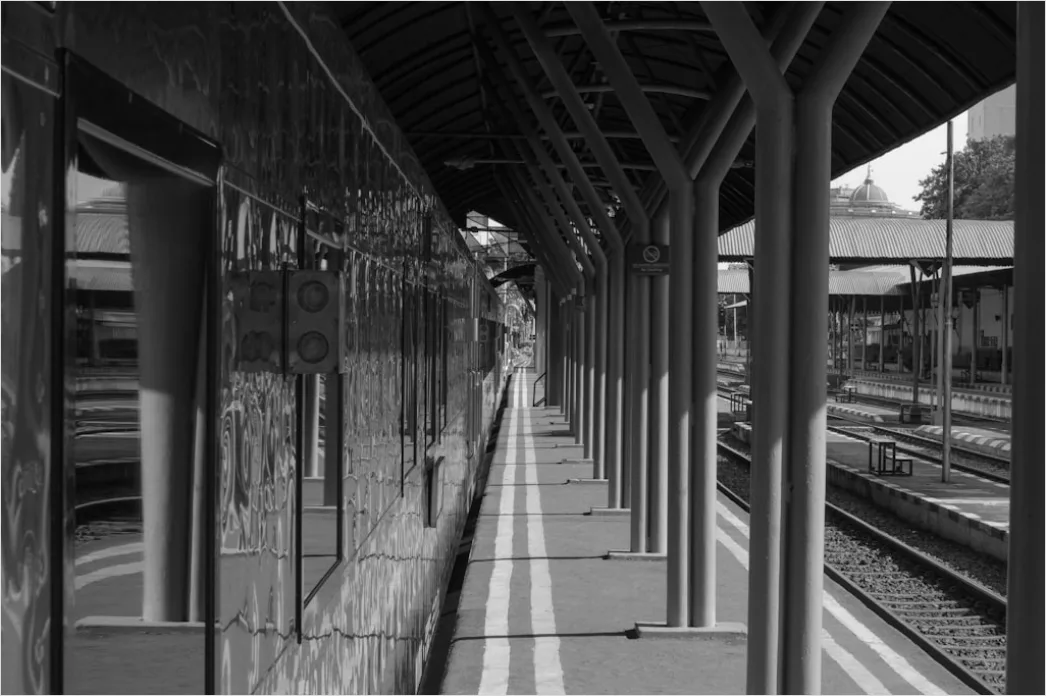 Detail U Bahn Station Architektur Symmetrische Perspektive Number 5