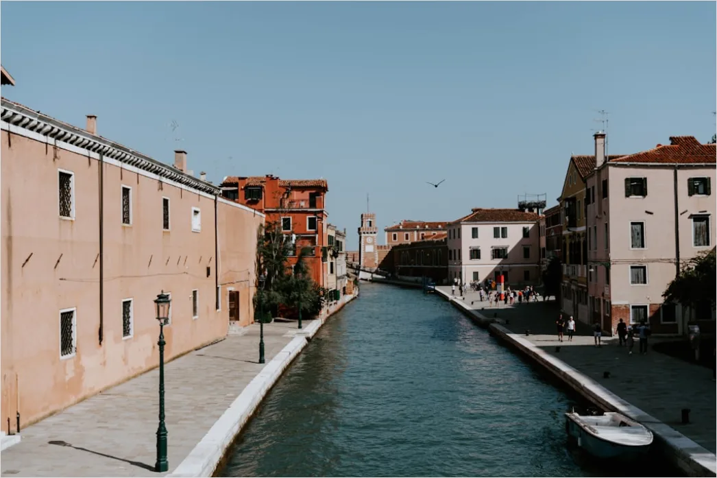 Detail Venedig Gondel Auf Kanal Perspektive Number 7