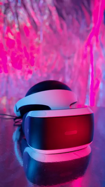 Detail Virtual Reality Headset Im Gaming Raum Foto Neon Number 17