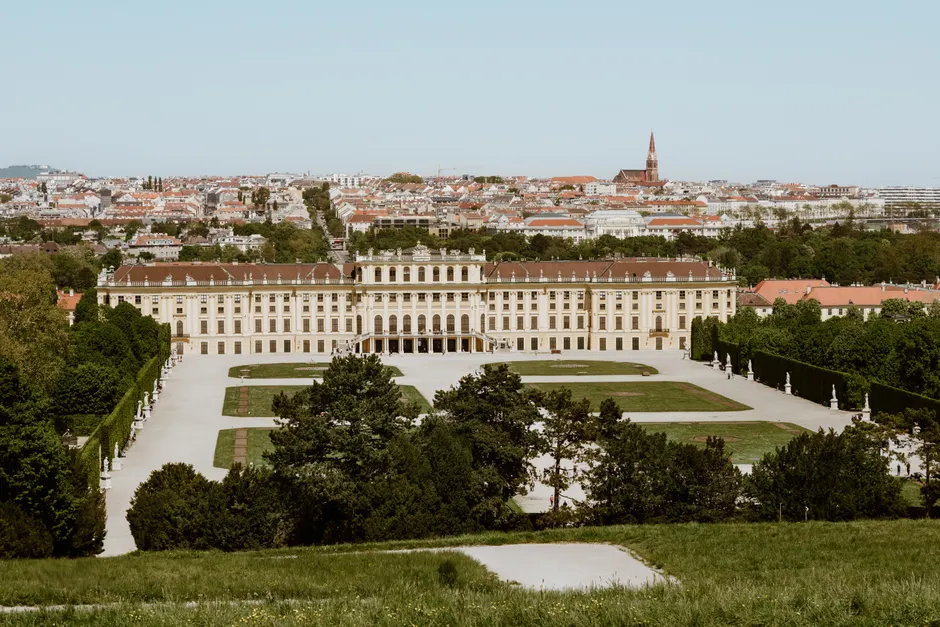 Wien Schloss Schoenbrunn Garten Symmetrie Dced