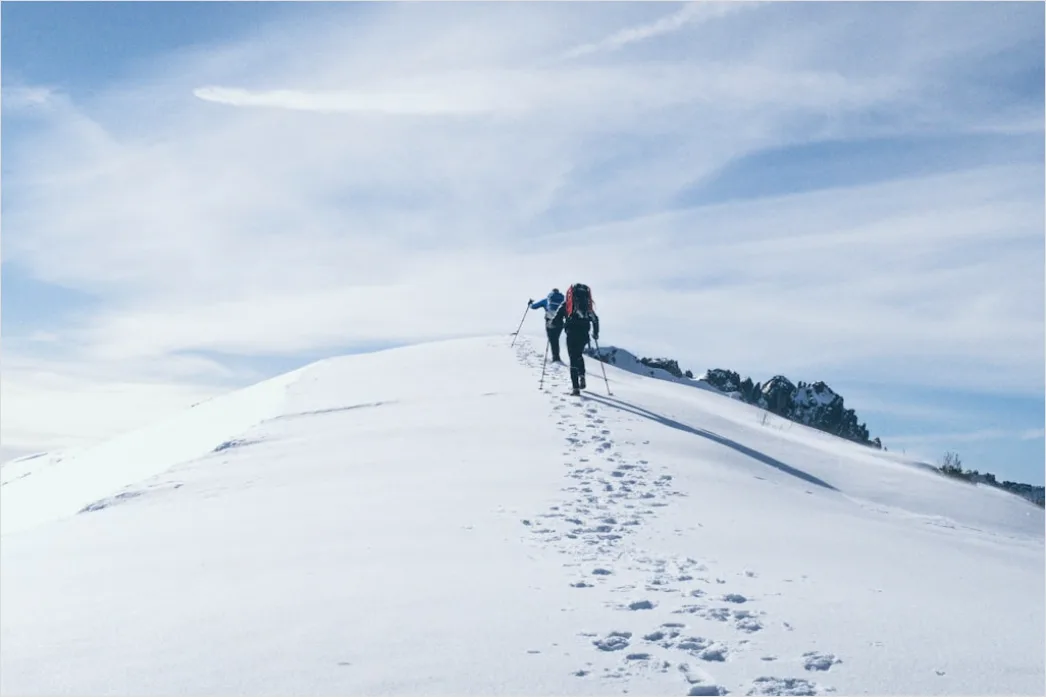 Winterwanderung Schneeschuhe Im Tiefschnee 4013