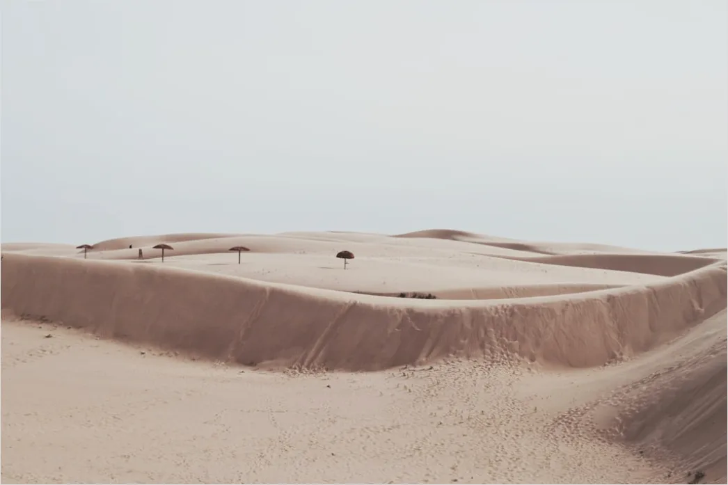 Detail Wüste Sanddünen Spuren Im Sand Minimalistisch Number 15