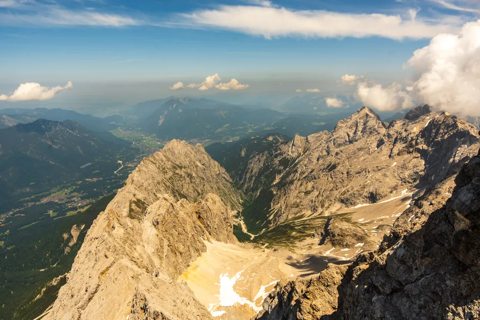 Detail Zugspitze Gipfelblick Wolkenmeer Panorama Number 15