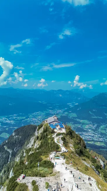 Detail Zugspitze Gipfelblick Wolkenmeer Panorama Number 8