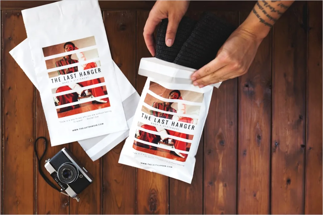 Detail Artisan Coffee Packaging Design Flat Lay Foto Number 2