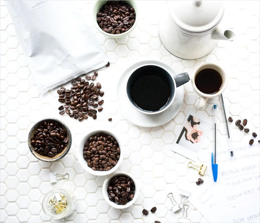 Detail Artisan Coffee Packaging Design Flat Lay Foto Number 17