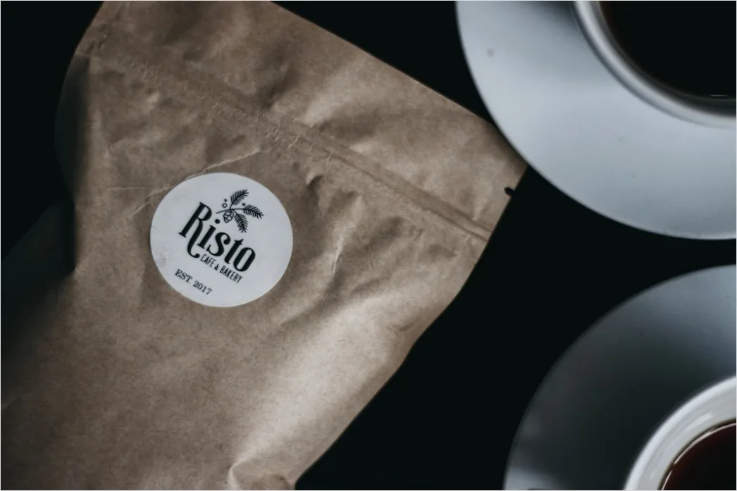 Detail Artisan Coffee Packaging Design Flat Lay Foto Number 19