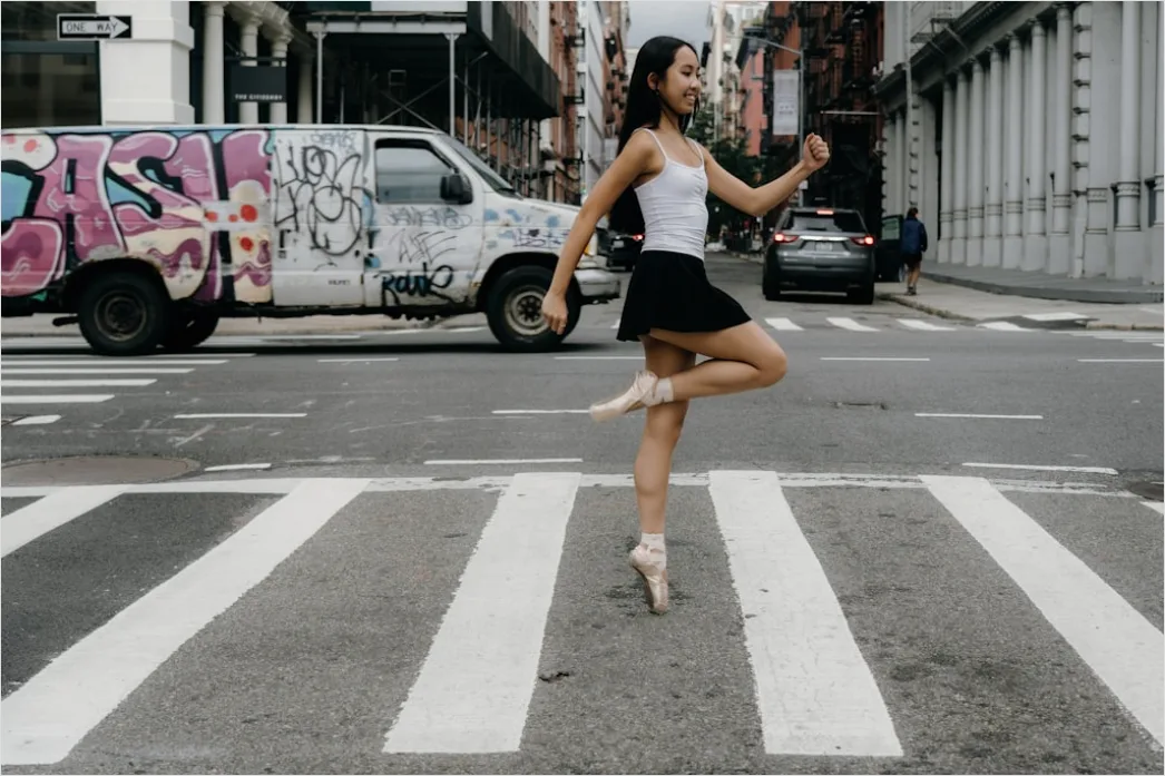 Ballerinas Outfit Damen Sommer Street Foto B718