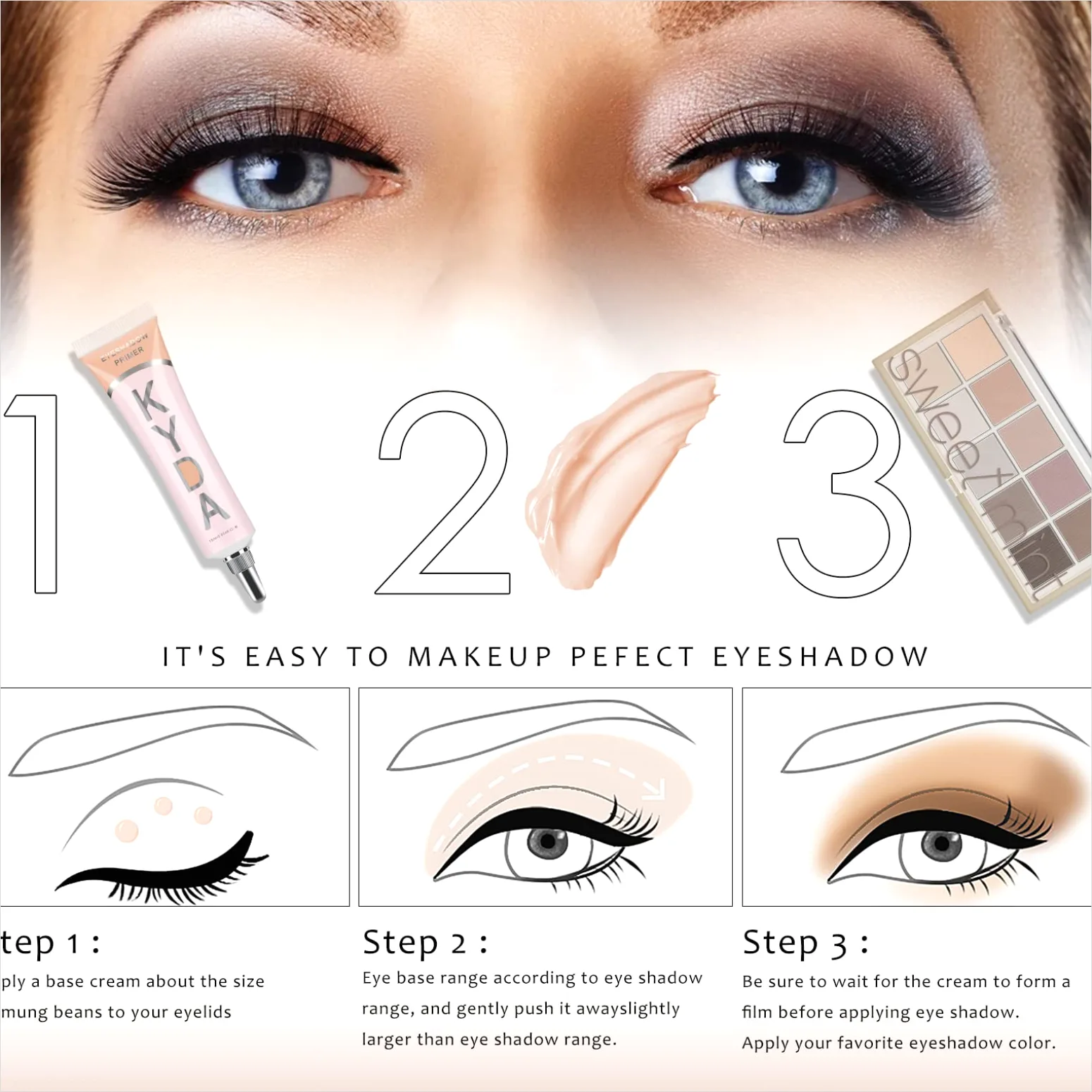 Detail Eyeshadow Primer Auftragen Haltbarer Look Foto Number 4