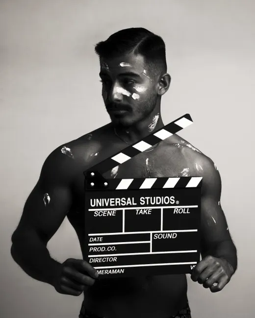 Detail Filmklappe Clapperboard In Hand Studio Foto Number 12