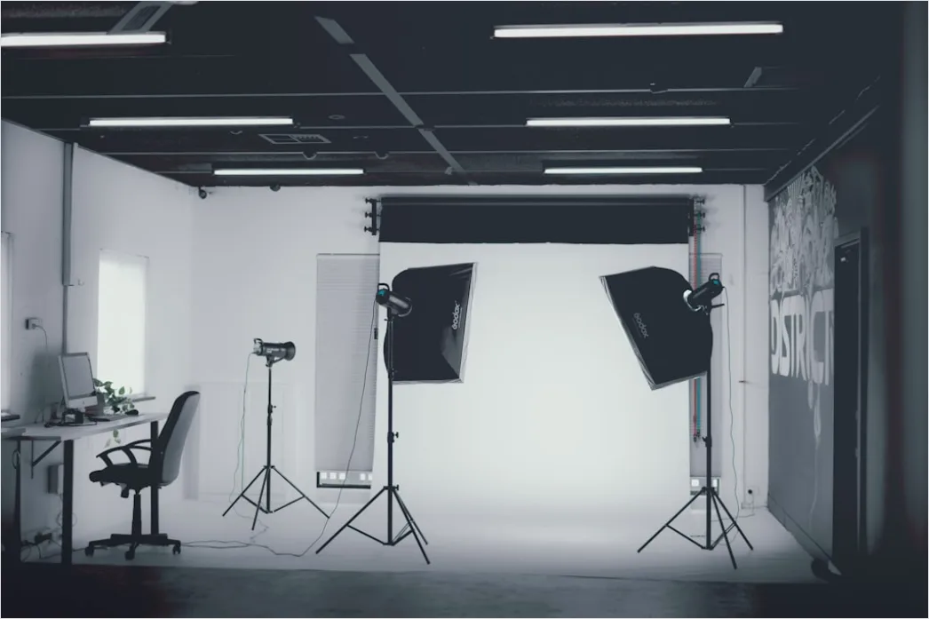 Fotograf Im Studio Lichtsetup Softboxen Foto 1f17