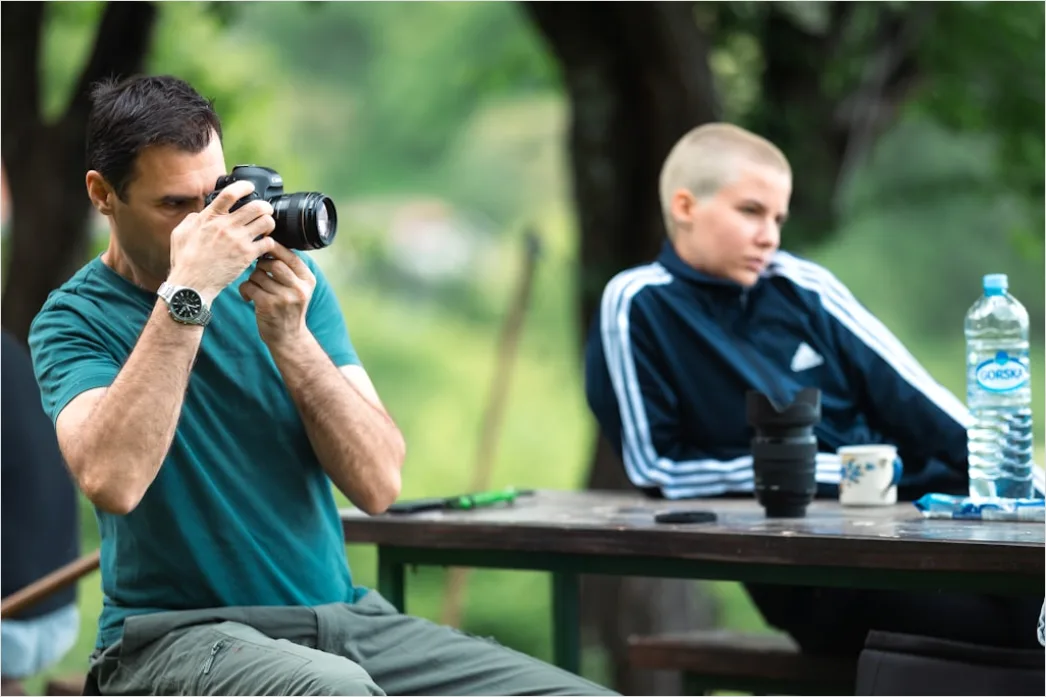 Detail Fotografie Workshop Outdoor Gruppe Mit Kamerataschen Foto Number 9