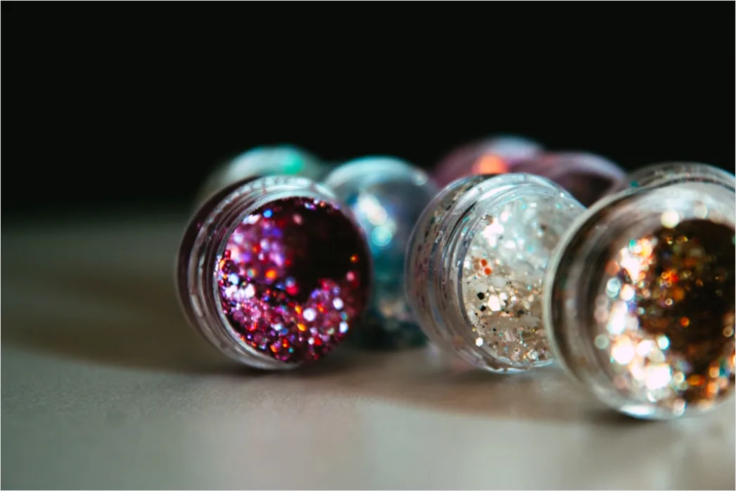 Detail Glitter Nails Silber Party Look Foto Number 17