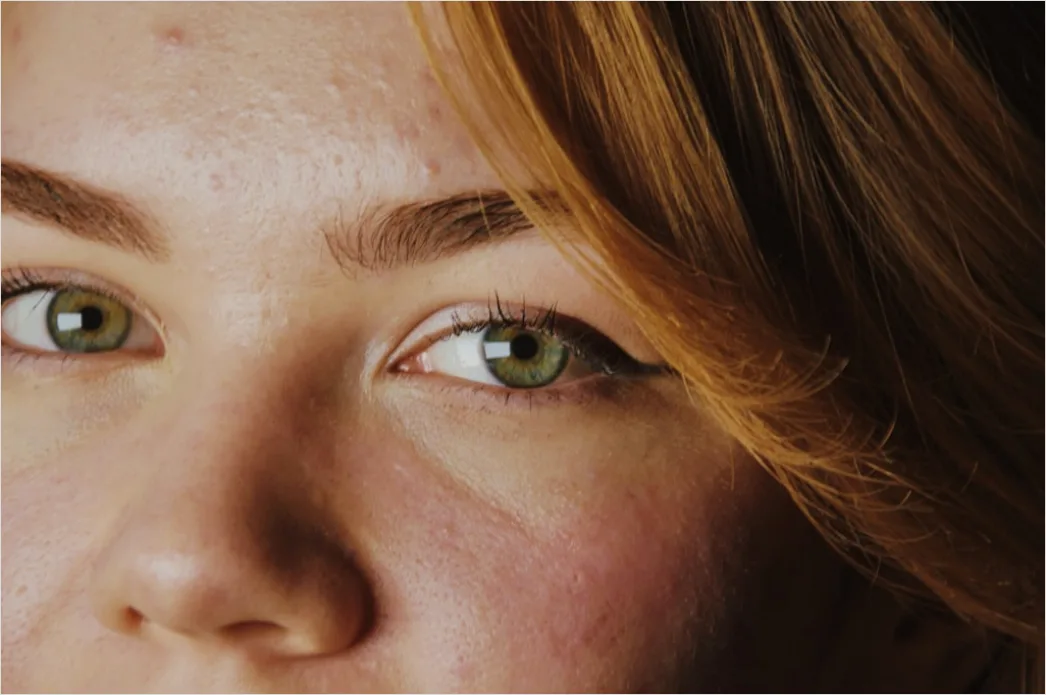 Glitzer Eyeliner Nahaufnahme Mit Bokeh Licht 3089