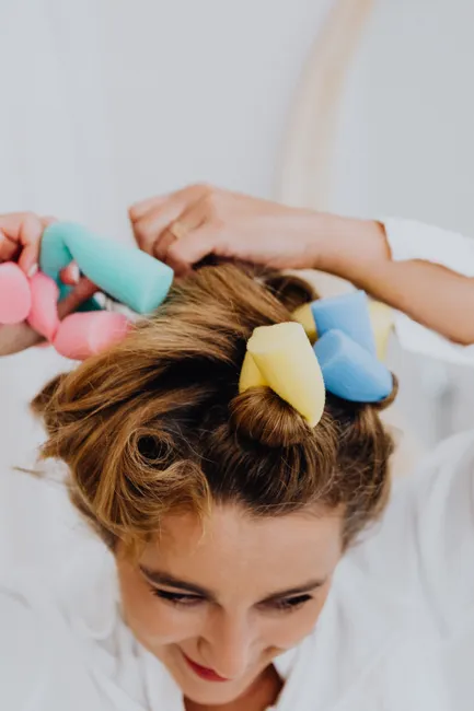 Heatless Curls Ueber Nacht Mit Band Foto 5317