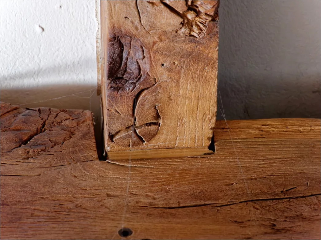 Holzschnitzerei Messer In Holz Detail Foto 3a66