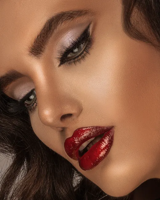 Detail Inner Corner Highlight Nahaufnahme Augen Make Up Number 5