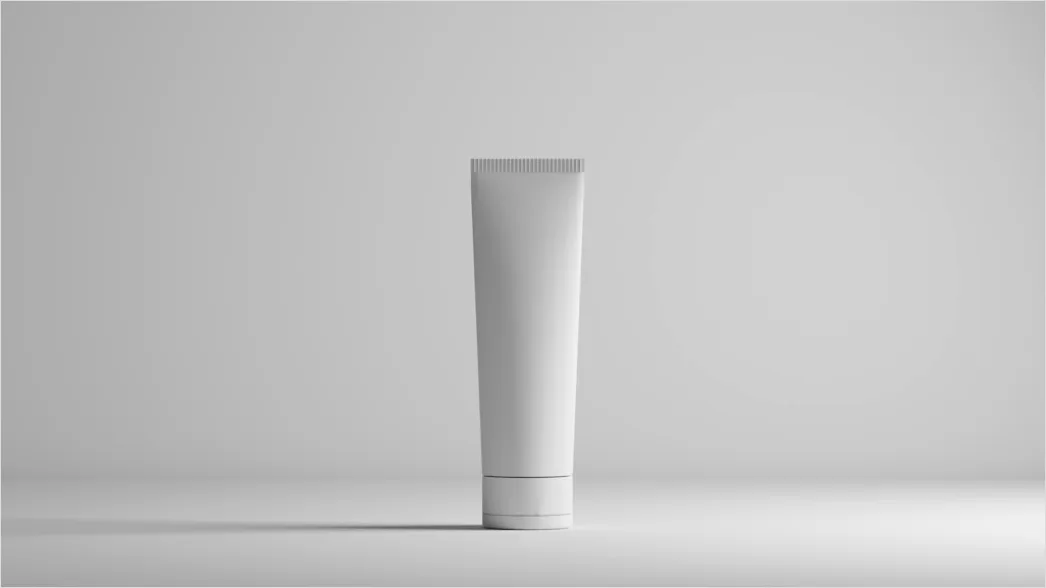 Kosmetik Tube Mockup Neutraler Hintergrund Foto 5bf2