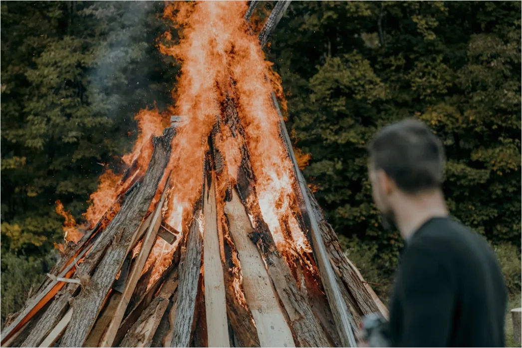 Detail Mittelalter Festival Lagerfeuer Zelte Atmosphäre Foto Number 18
