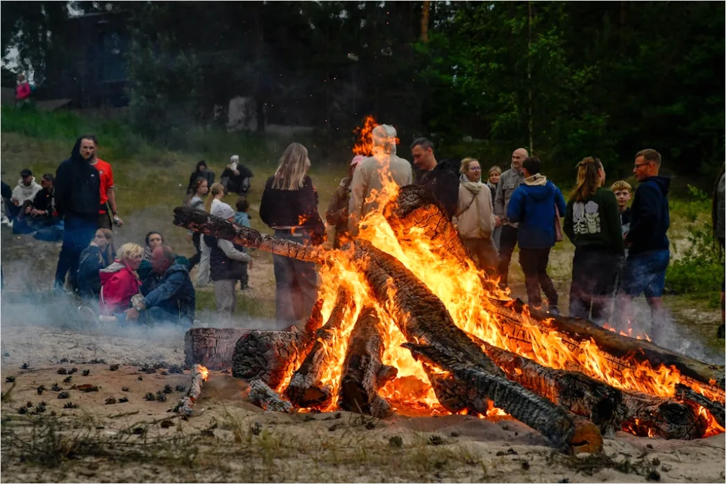 Detail Mittelalter Festival Lagerfeuer Zelte Atmosphäre Foto Number 8